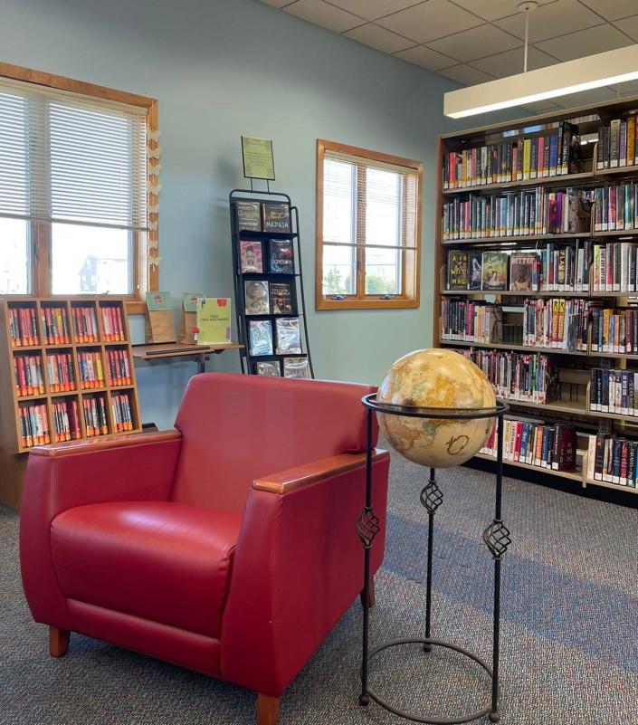 The teen section at the Long Beach Island branch of Ocean County Library.