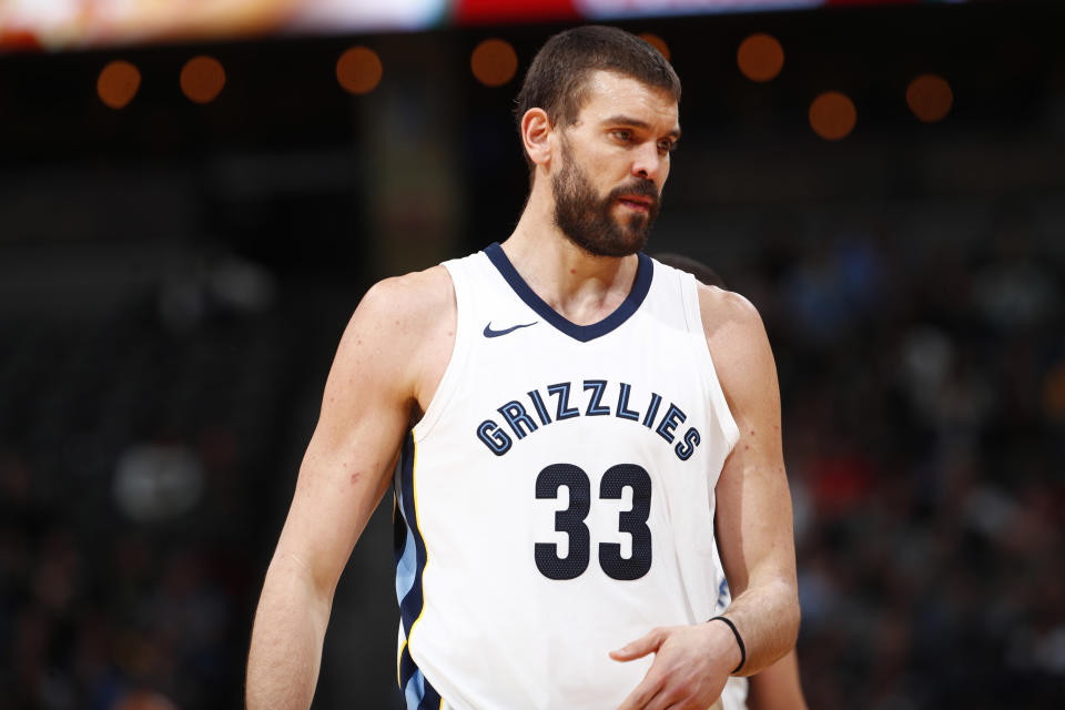 Marc Gasol is 32 and a depreciating asset for the Grizzlies. (AP)