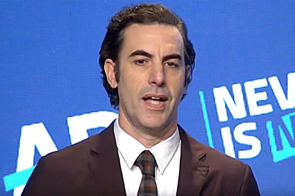 Sacha Baron Cohen addressing the Anti-Defamation League | YouTube