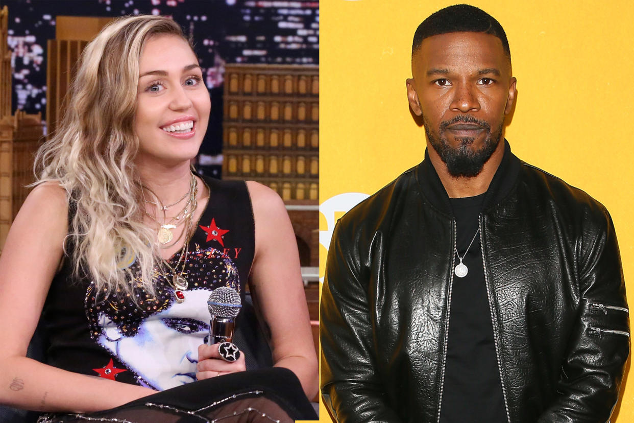 Miley Cyrus and Jamie Foxx expressed their sympathy for the victims in Sutherland Springs, Texas. (Photo: Andrew Lipovsky, JB Lacroix/Getty Images)