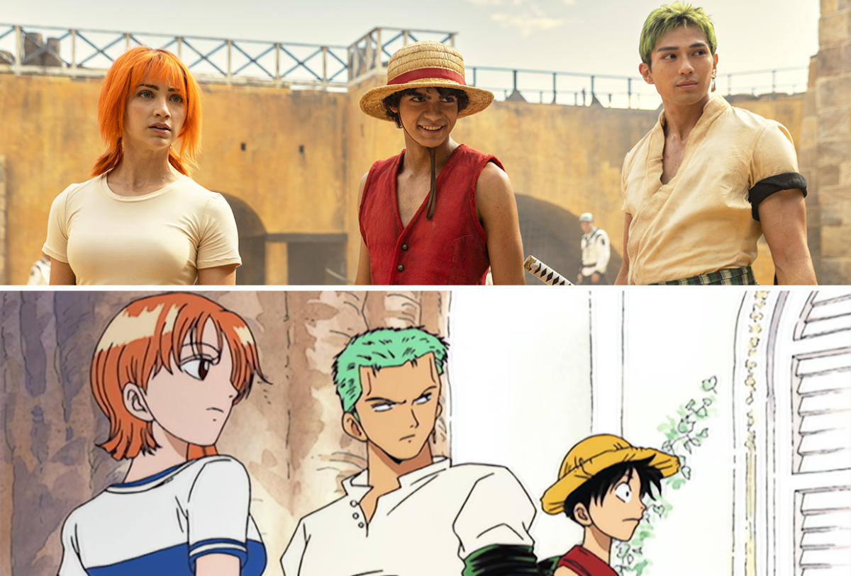 One Piece Live Action vs Anime  Nami ask Luffy for Help 