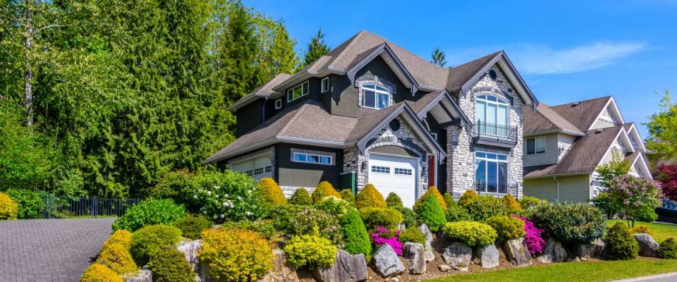 a large suburban house