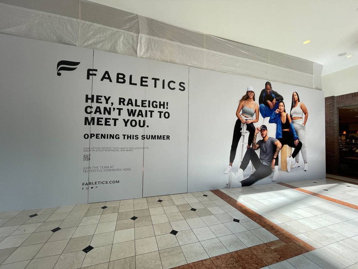 A new Fabletics location appears to be in the works at Raleigh’s Crabtree Valley Mall.