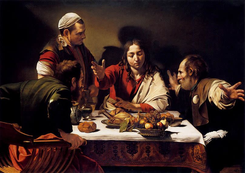 Caravaggio's "Supper at Emmaus", 1601
