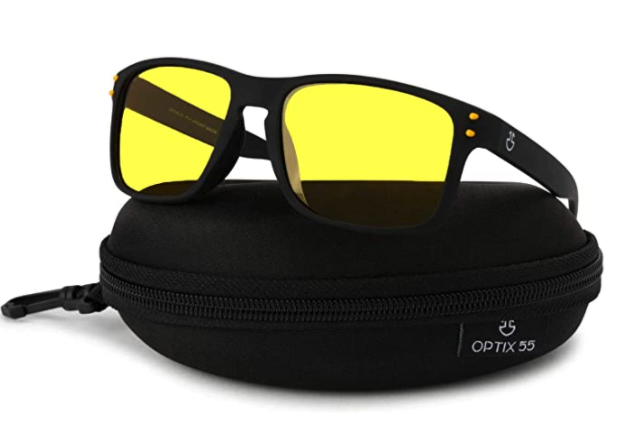 These polarized specs can keep things clear, and possibly save your life, during long nighttime hauls. (Photo: Amazon)