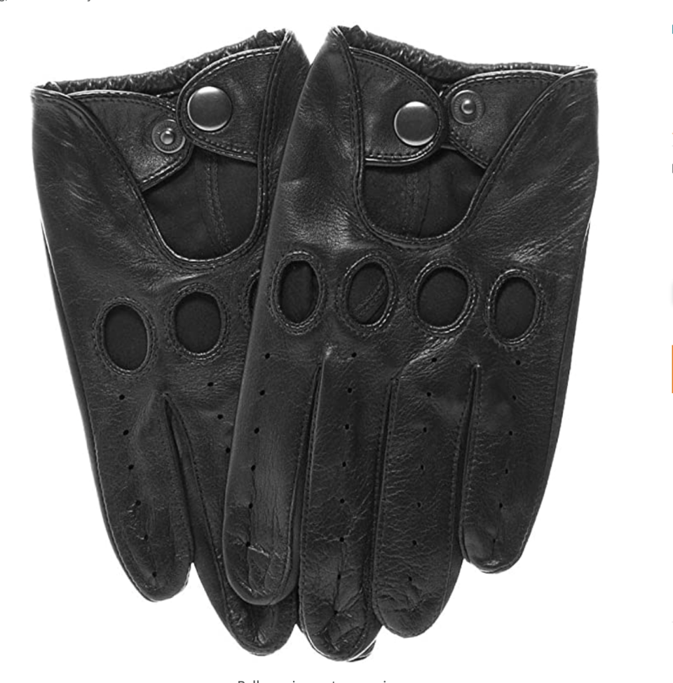 Momentum Men's Touchscreen Leather Driving Gloves