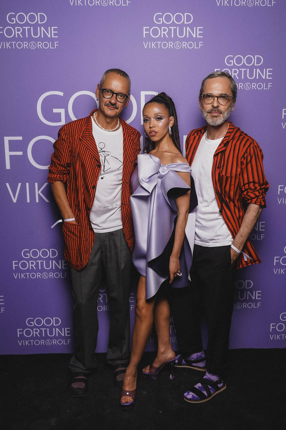 Viktor Horsting, FKA twigs and Rolf Snoeren. - Credit: Courtesy of L'Oréal