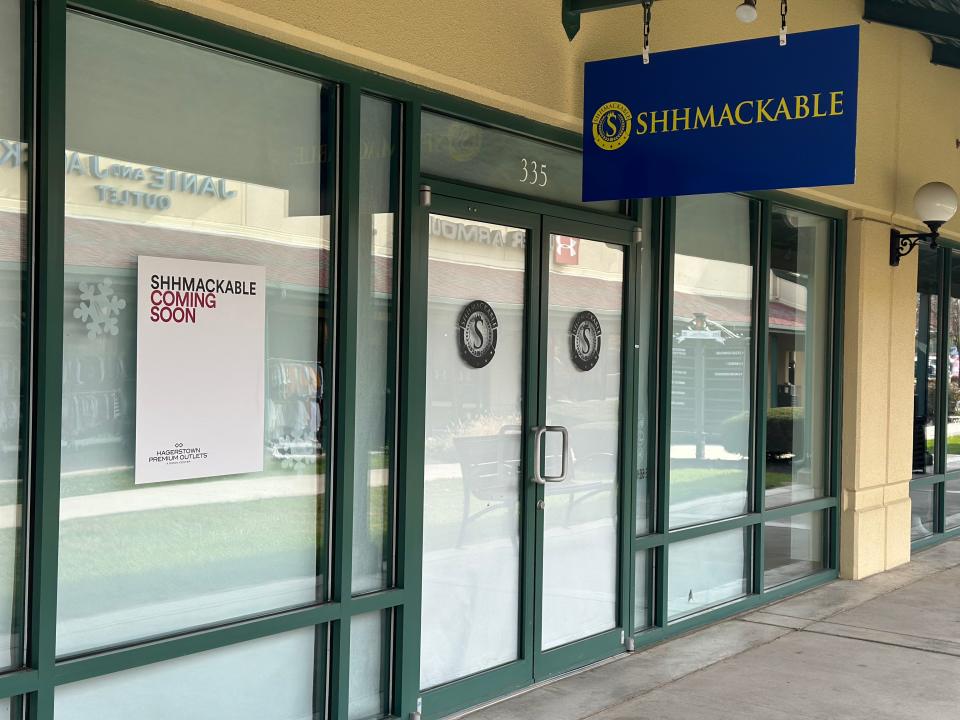 Shhmackable, a locally owned clothing store, will have a grand opening and ribbon-cutting on Dec. 15 at Hagerstown Premium Outlets south of Hagerstown.