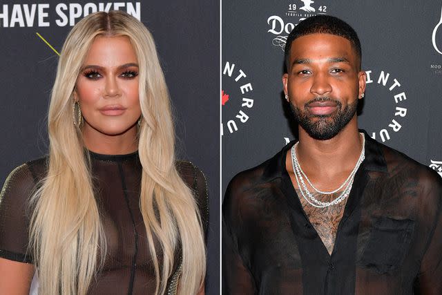 Rodin Eckenroth/WireImage; George Pimentel/Getty Khloe Kardashian and Tristan Thompson