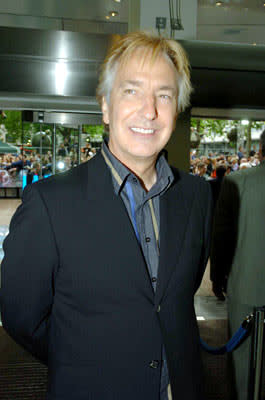 Alan Rickman at the London premiere of Warner Brothers' Harry Potter and the Prisoner of Azkaban