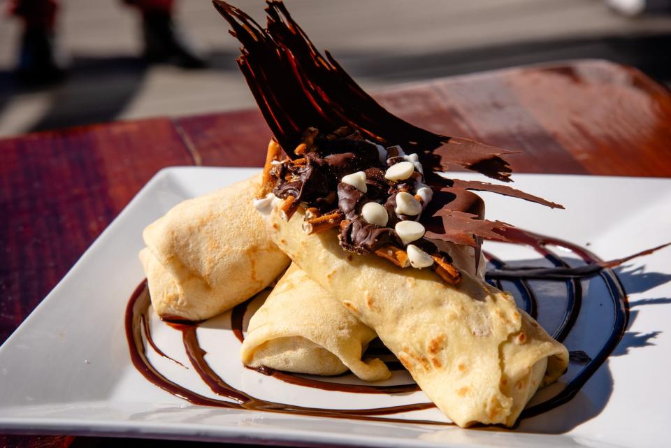 Crepes from Barnhill's Café, Bar & Grill in Flagler Beach.
