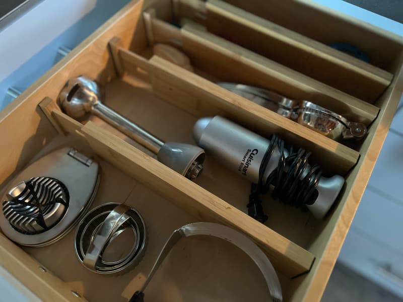 Ryqtop divider in kitchen drawer