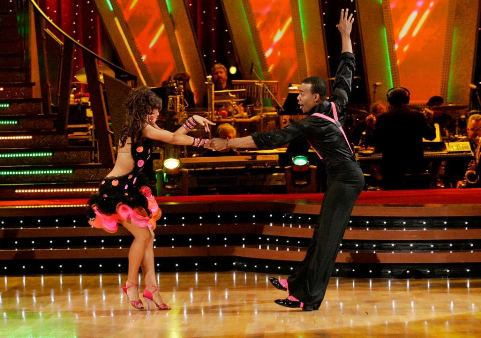 Karina Smirnoff and Mario perform a dance on the sixth season of Dancing with the Stars.
