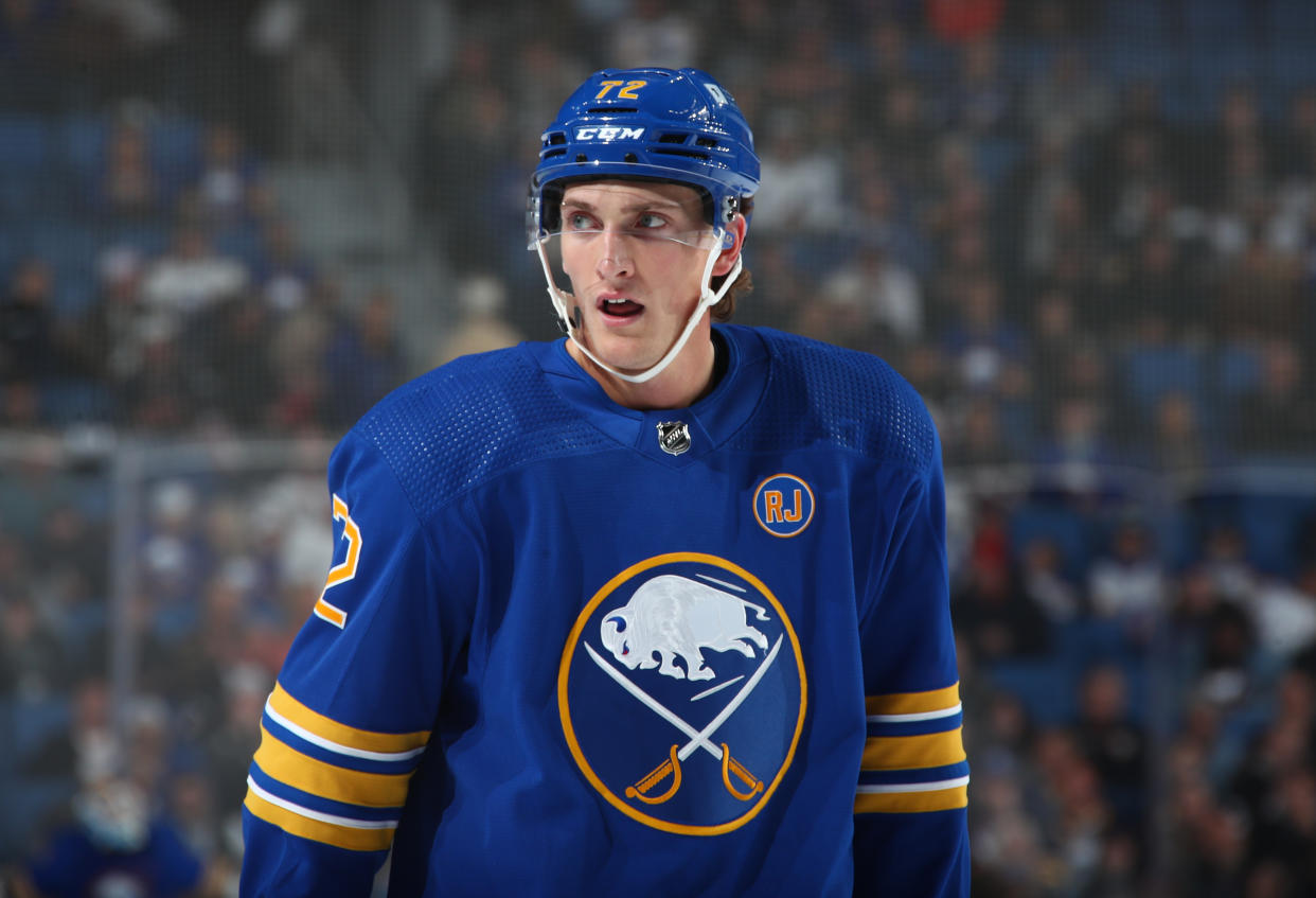 Tage Thompson #72 of the Buffalo Sabres 