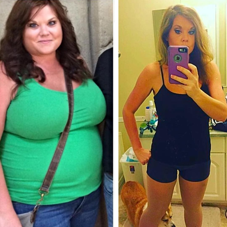 Talk about a transformation! This woman lost half her body weight.