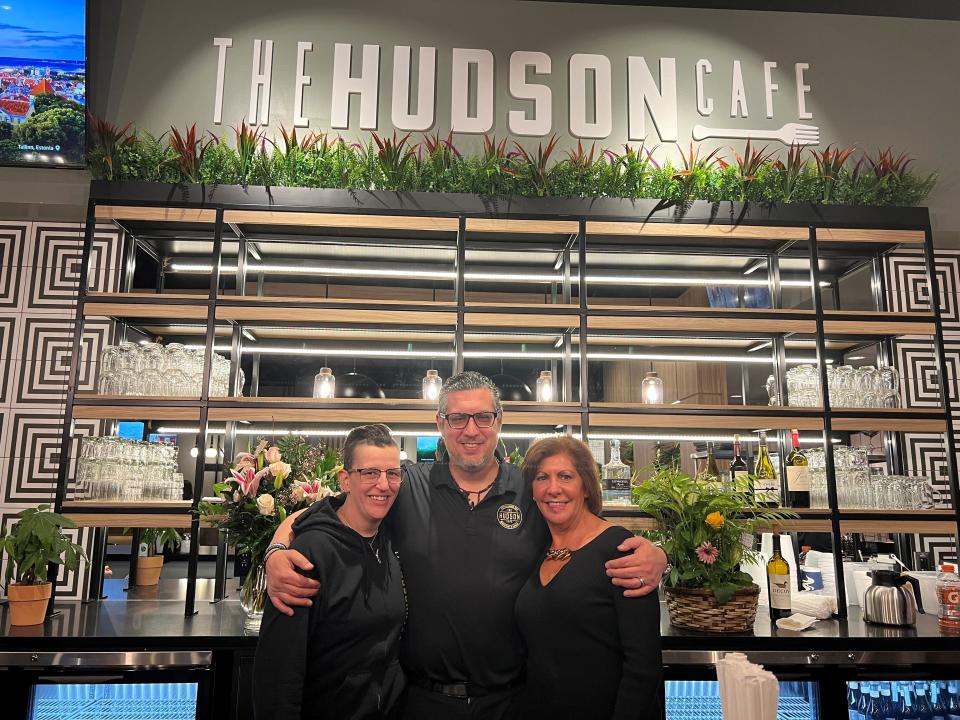 Tom Teknos, Hudson Cafe owner, partnered with Cortney Bogorad, left, and Elyse Elwood, right, to open the new Troy location.