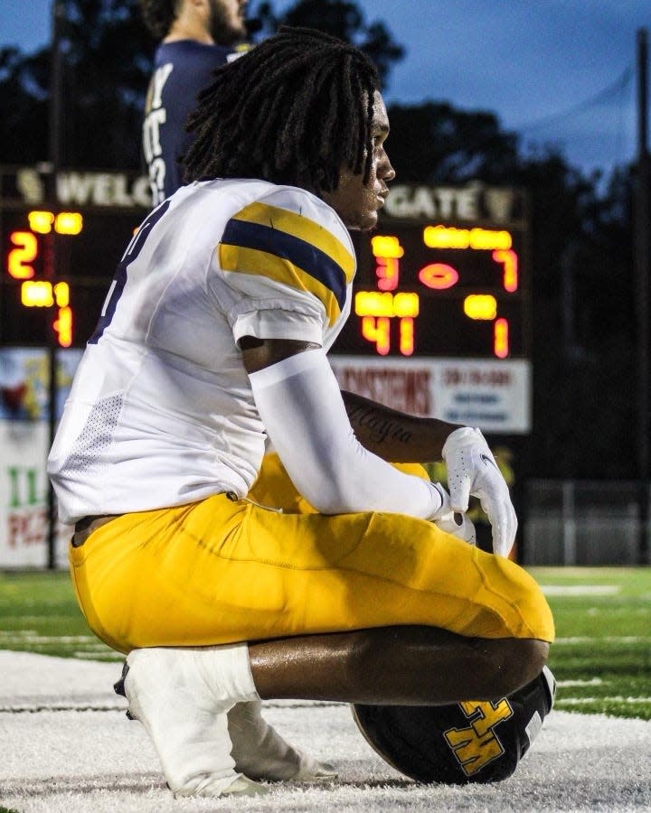 Winter Haven tight end Guiseann Mirtil, pictured here, is one of the top athletes in Polk County. He is a solid pass catcher and can create separation.