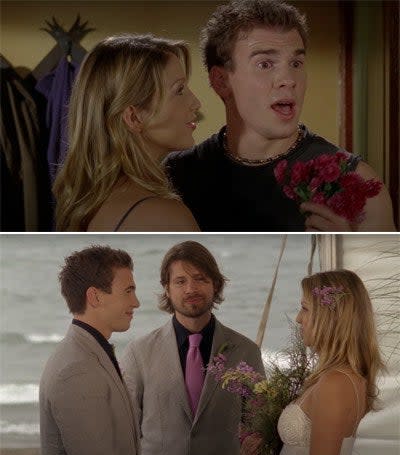 Spencer and Emma getting married at the beach
