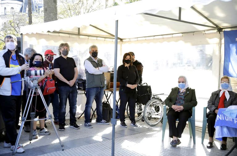 Amado Boudou en un acto de las Madres de Plaza de Mayo