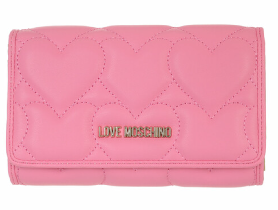 Das Portemonnaie von LOVE MOSCHINO ist ein pinker Girly-Traum. (Bild: Fashionette)