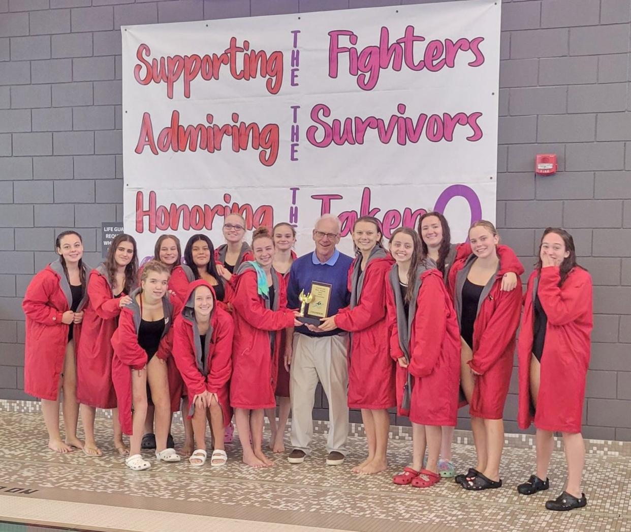 The Coldwater Lady Cardinals took home the championship of their home invitational on Saturday, winning their annual Drown Out Cancer event