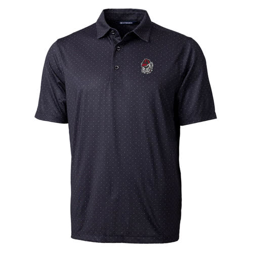 UGA Cutter & Buck Pike Double Dot Print Stretch Polo