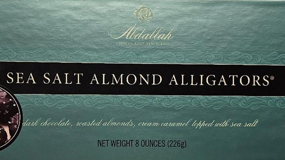 PHOTO: Abdallah Candies of Apple Valley, Minnesota, voluntarily recalled a limited quantity Sea Salt Almond Alligators due to an incorrect ingredient label. (FDA)