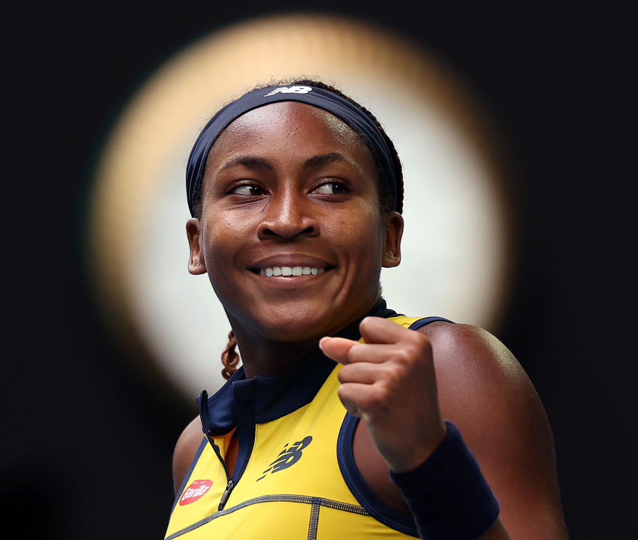 American tennis player Coco Gauff plays Ukrainian Marta Kostyuk tonight in the Australian Open quarterfinals. (Julian Finney/Getty Images)