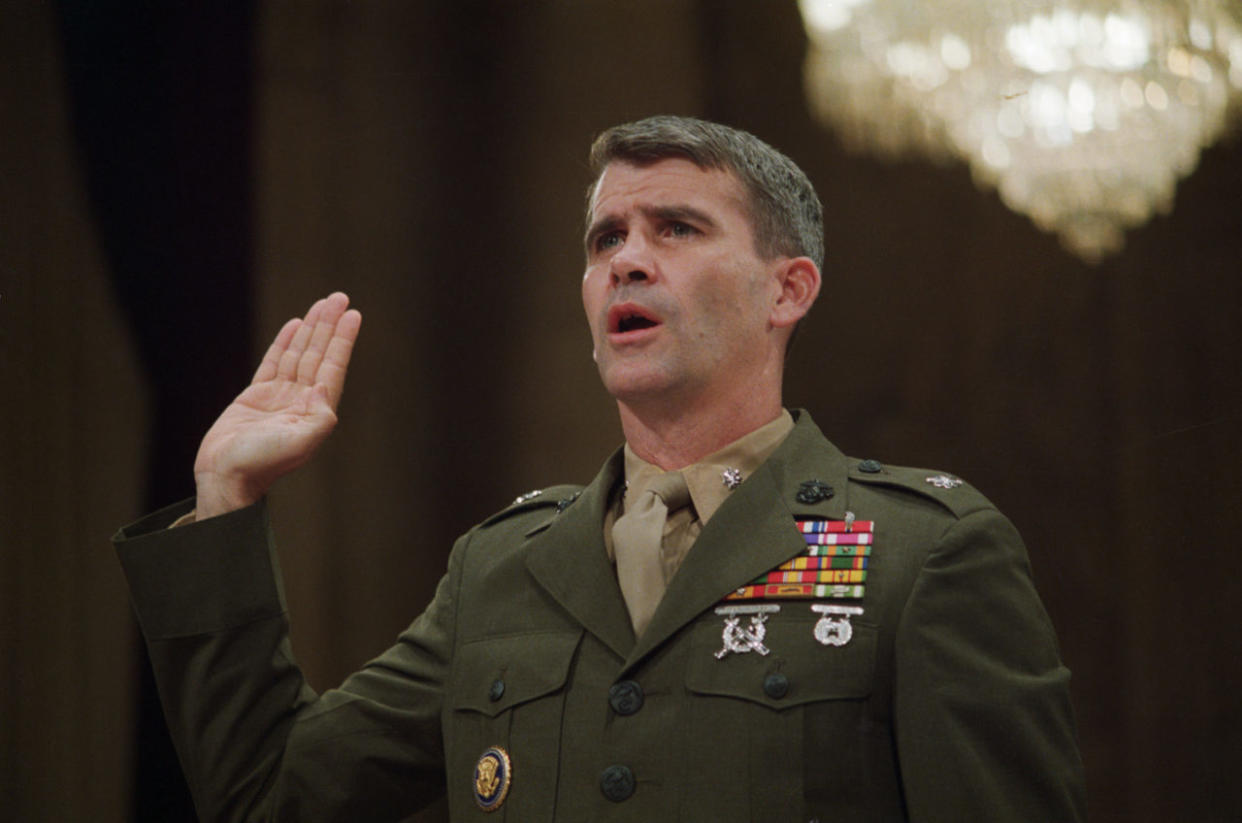 Oliver North Being Sworn In