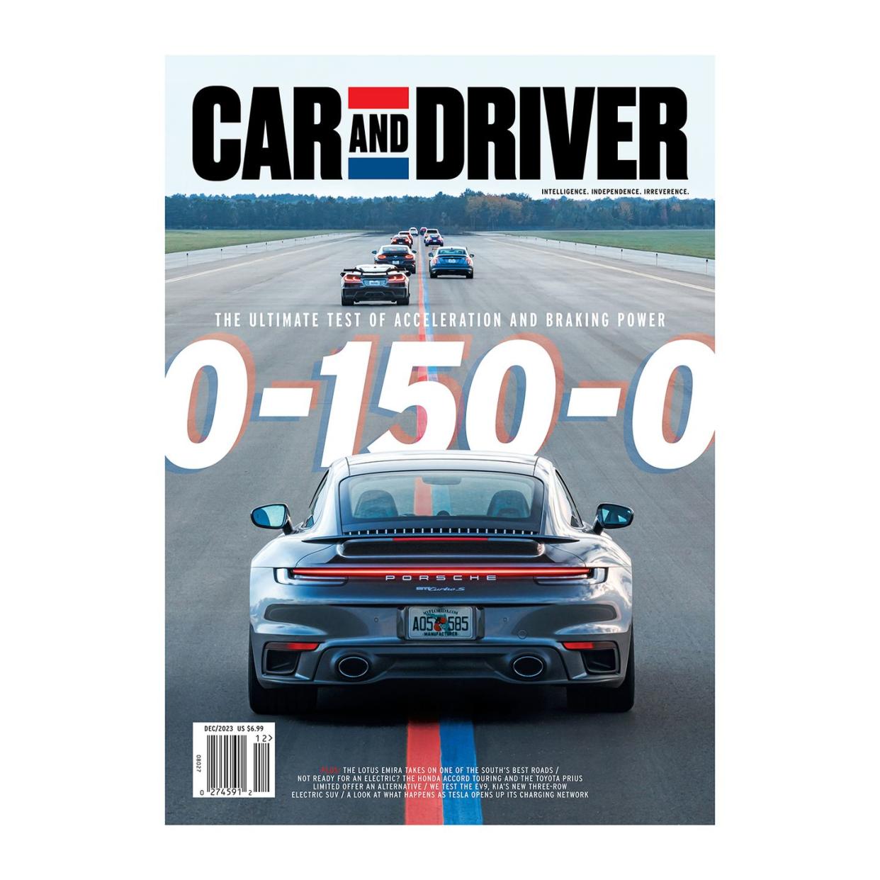 car and driver print magazine cover