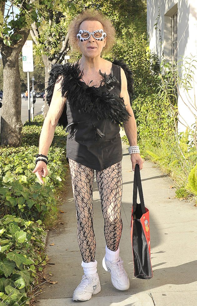 15. Richard Simmons -- in a boa-adorned tank, fishnets, and freaky glasses -- strolling through Beverly Hills (7/19/2012)