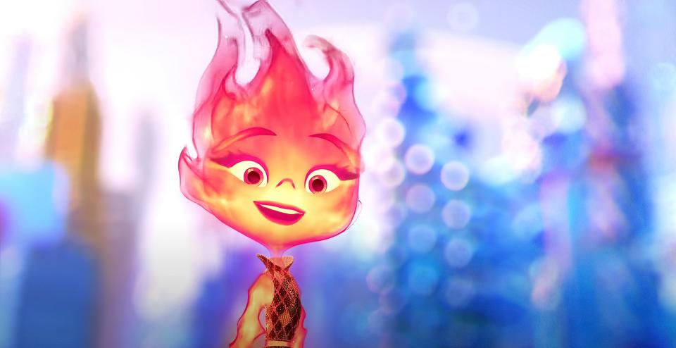 Leah Lewis voices Ember in the Pixar animated film, Elemental. (Walt Disney Studios Motion Pictures / Courtesy Everett Collection)