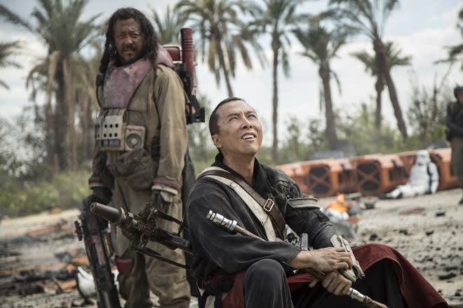 Donnie Yen and Jiang Wen in 'Rogue One.'