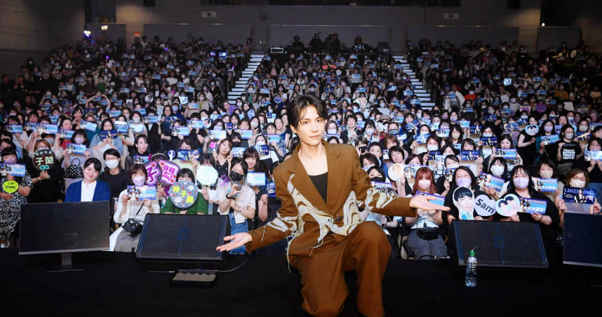 林子閎到大阪舉辦海外粉絲見面會，現場湧進600位粉絲。（圖／TVBS提供）