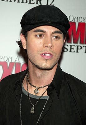 Enrique Iglesias at the New York premiere of Columbia's Once Upon a Time in Mexico
