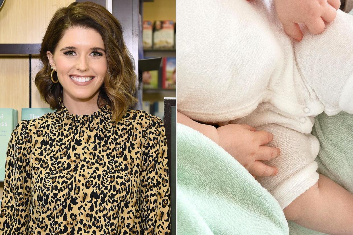 Katherine Schwarzenegger Pratt feeding baby