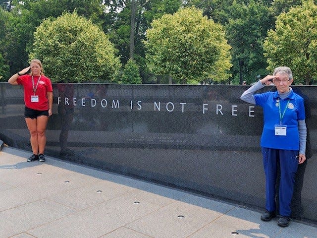 Ashley Smits and Carol Wheelock in Washington, D.C.