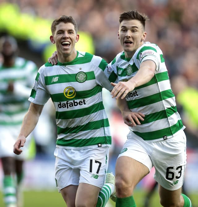 Ryan Christie (left) and Kieran Tierney have been told to self-isolate