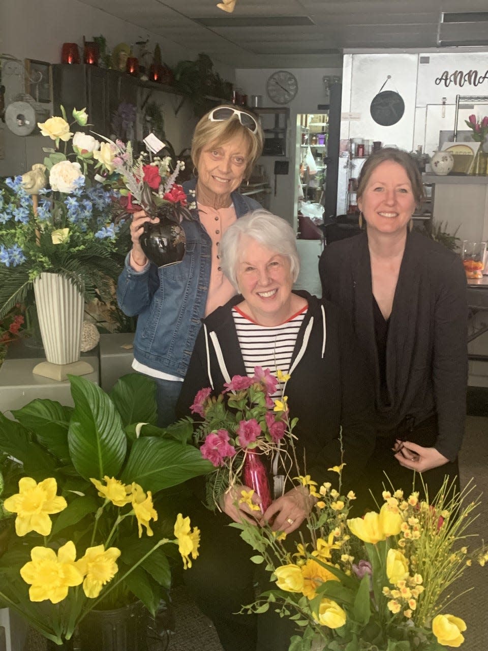 Anna Merritt, Mary Slater and Jenny Risner-Wade are joining forces to host the Arts and Flowers pop-up event May 5-6 at Superior Arts, 302 S. Superior St.