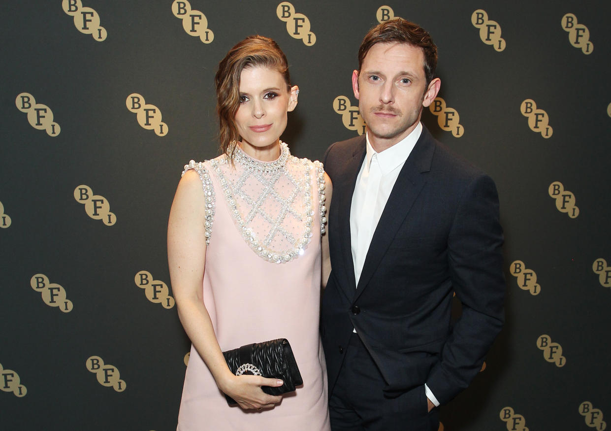 LONDON, ENGLAND - JUNE 28: Kate Mara and Jamie Bell attend the BFI Chair&#39;s Dinner awarding BFI Fellowships to James Bond producers Barbara Broccoli and Michael G. Wilson at Claridge&#39;s on June 28, 2022 in London, England. (Photo by David M. Benett/Dave Benett/Getty Images)