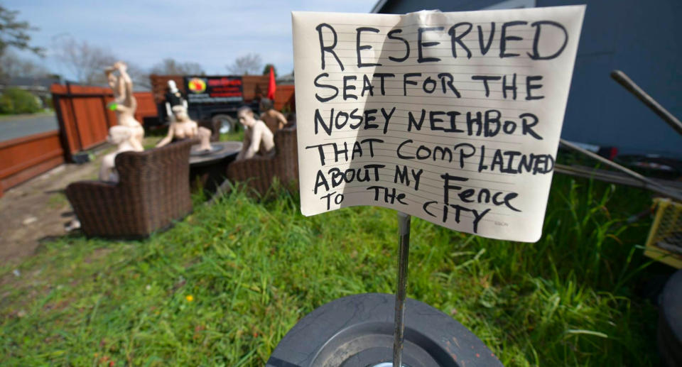 Mr Windus even offered to reserve a seat for the concerned neighbour who contacted council. Source: ABC7