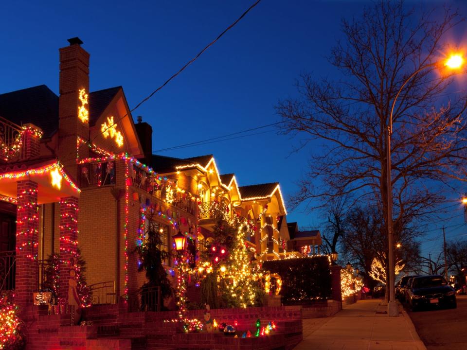 The Dyker Heights neighbourhood is known for its colourful light displays (Getty Images)