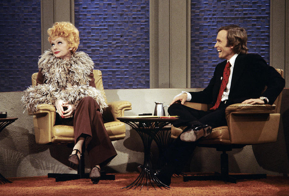 Lucille Ball and Dick Cavett