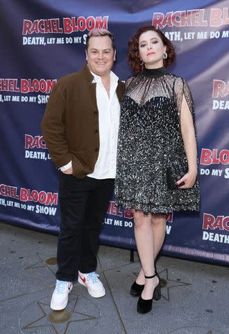 <p>John Nacion/Getty</p> Dan Gregor, Rachel Bloom.