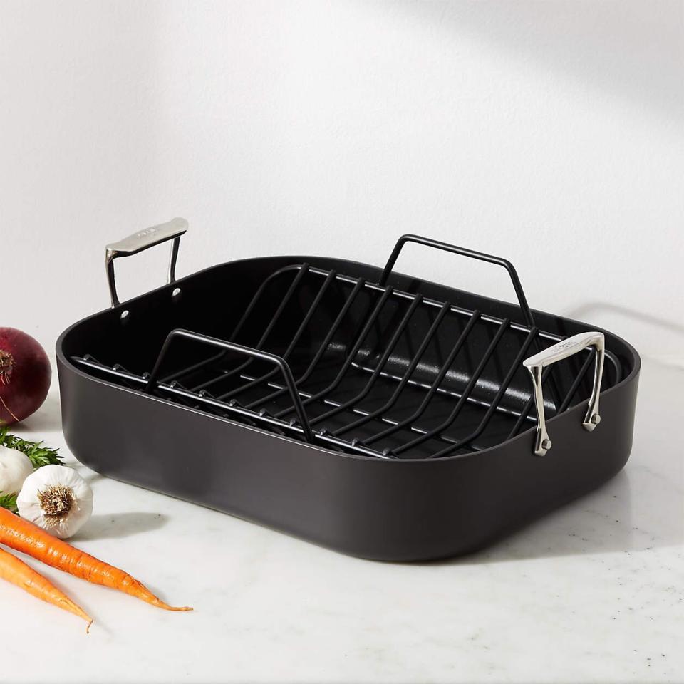 All-Clad HA1 Hard Anodized Nonstick 16.5" Roaster with Rack