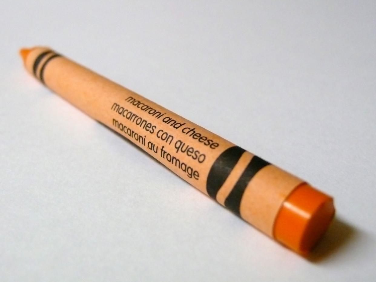 Macaroni and Cheese Crayon 