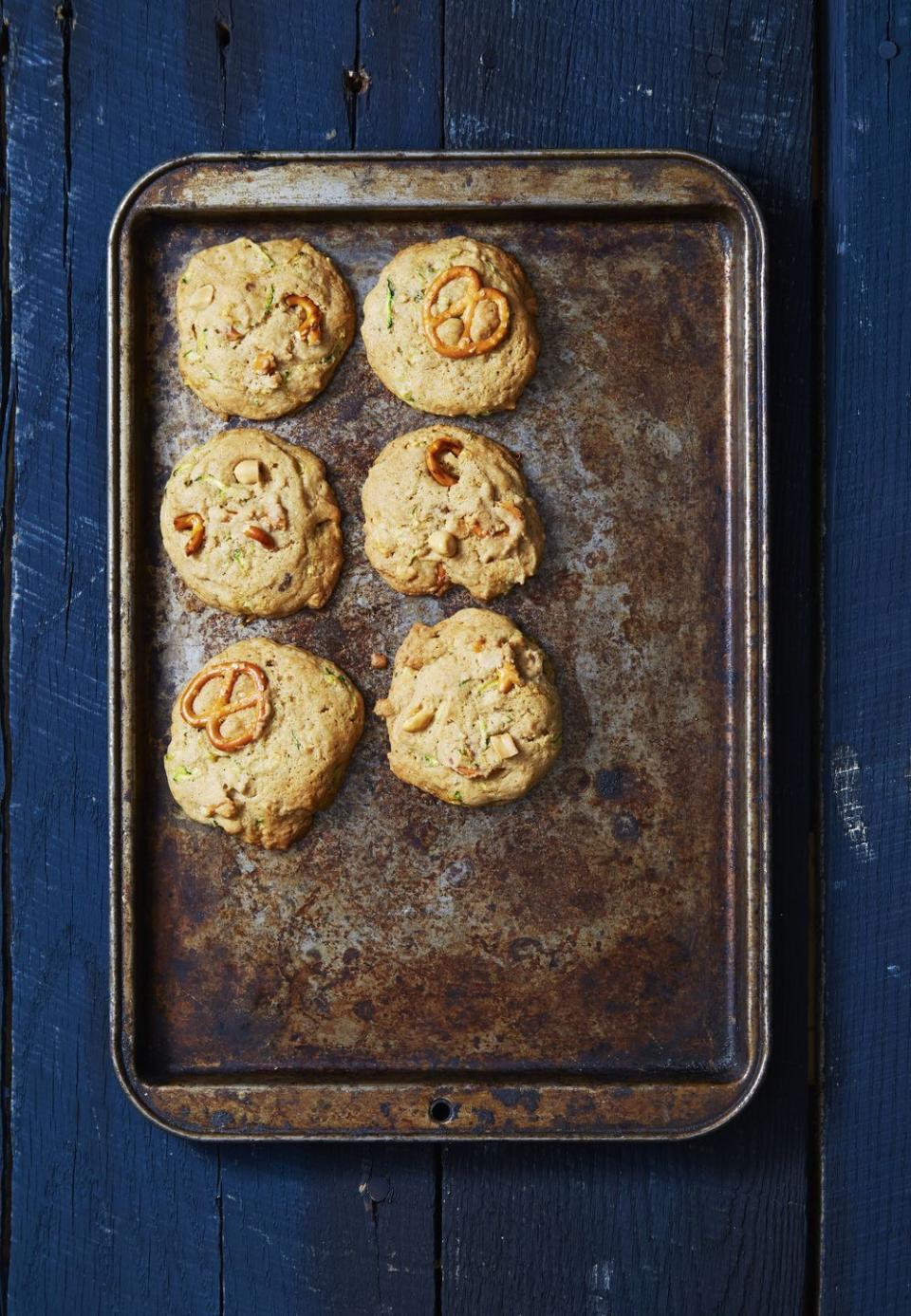 Sweet and Salty Zucchini Bread Cookies