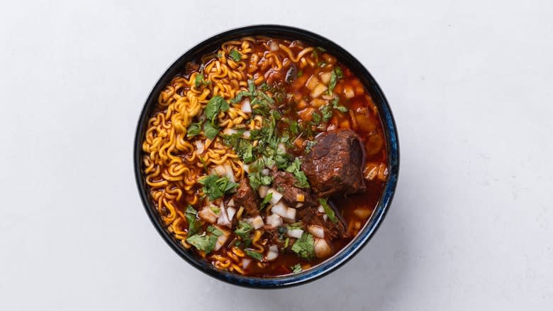 bowl of birria ramen