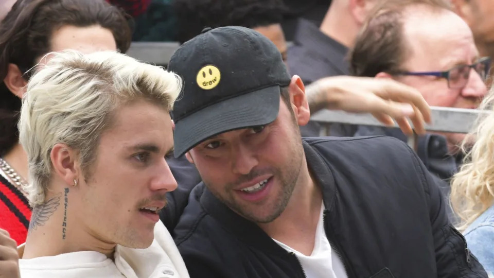 justin bieber and scooter braun