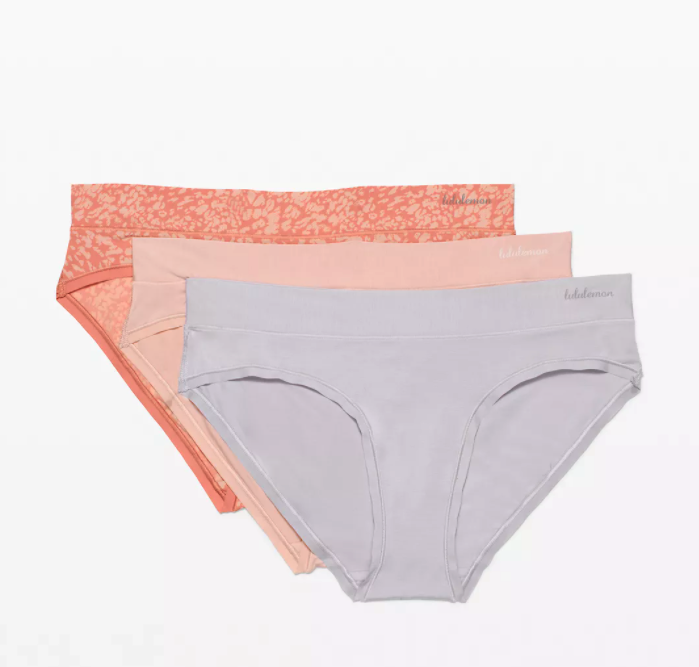 Soft Breathable Bikini 3 Pack. Image via Lululemon.